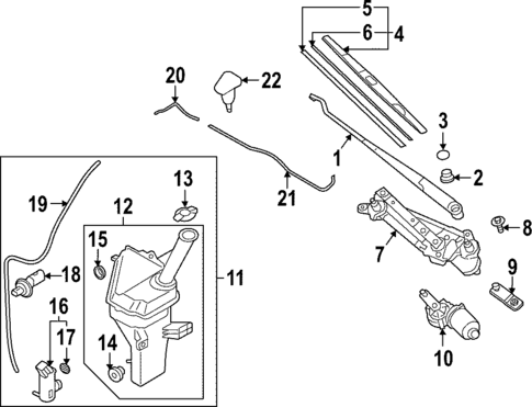 Wiper & Washer Components for 2024 Hyundai Ioniq 5 #0