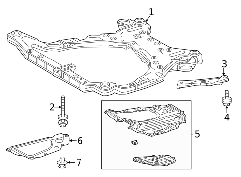Suspension Mounting for 2021 Toyota Highlander #1