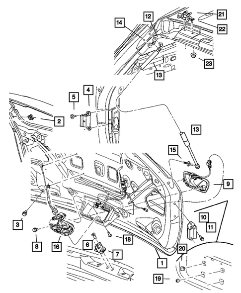 Liftgate Panel for 2004 Chrysler Pacifica #0