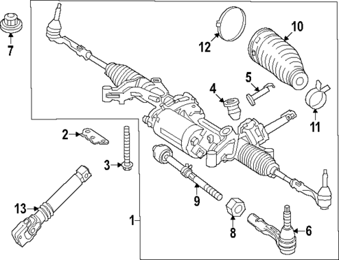 Steering Gear & Linkage for 2025 Mercedes-Benz GLC 350e #0