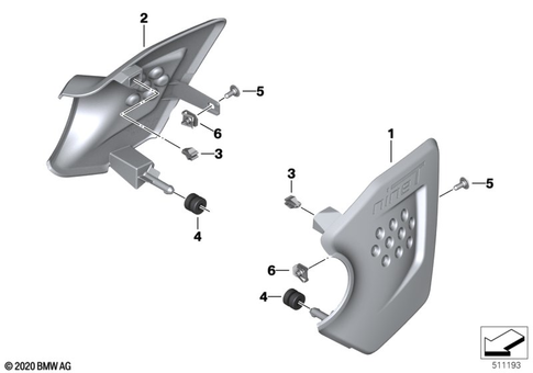 Motorcycle Trim Section, Windshield for 2021 BMW-Motorrad R nineT Pure #2