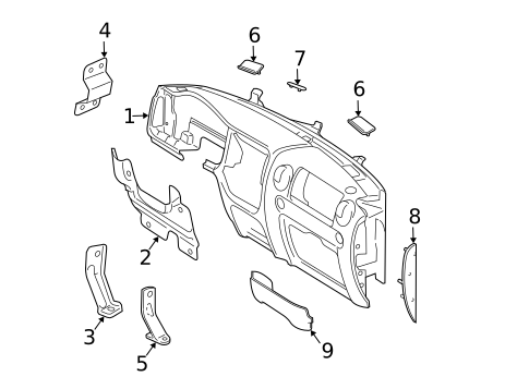 Instrument Panel for 2006 Ford Expedition #0