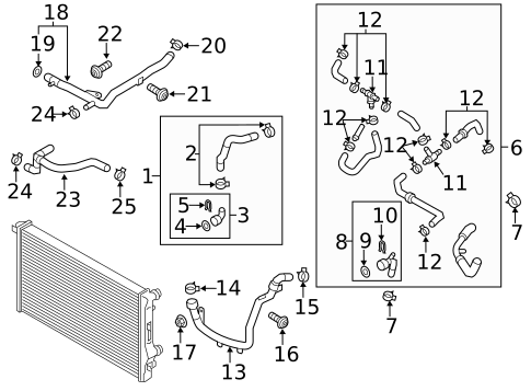 Hoses & Lines for 2012 Volkswagen Passat #2