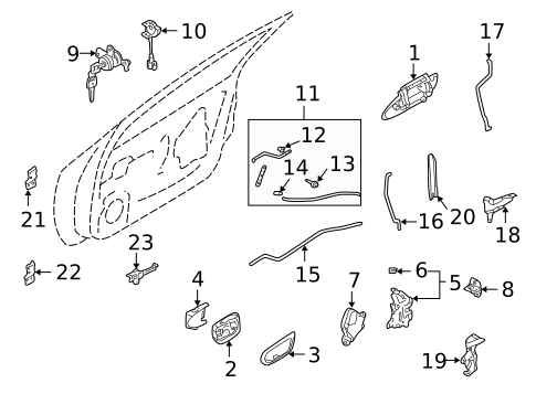 Lock & Hardware for 2001 Nissan Maxima #0