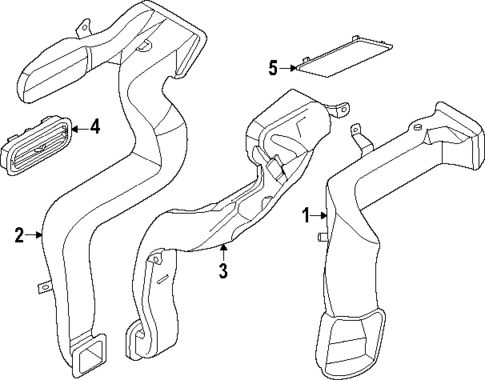 Ducts for 2023 Lincoln Aviator #1