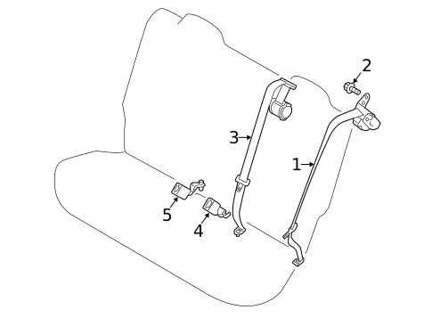 Seat Belt for 2014 Mitsubishi Mirage #0