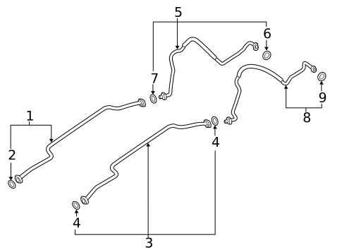 Rear AC Lines for 2022 Porsche 718 Spyder #1