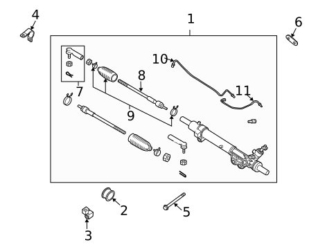 Steering Gear & Linkage for 2006 Nissan Armada #0