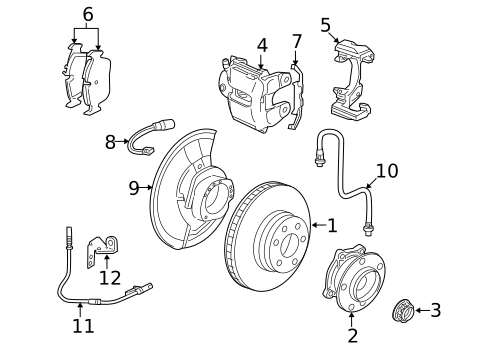 Brake Components for 2009 BMW X5 #0
