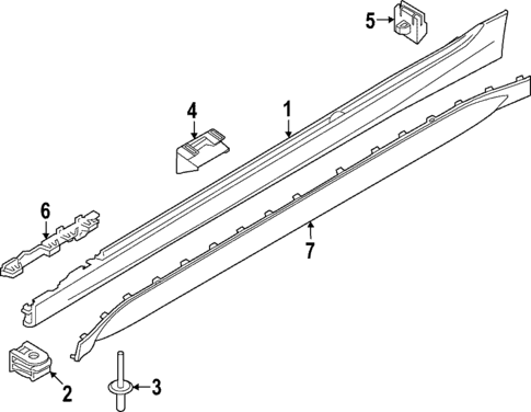 Exterior Trim - Pillars for 2024 BMW M3 #0
