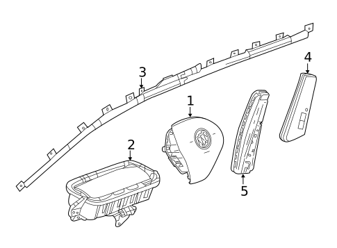 Air Bag Components for 2020 Buick Enclave #0