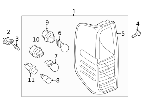 Bulbs - Chassis for 2013 Nissan Frontier #0