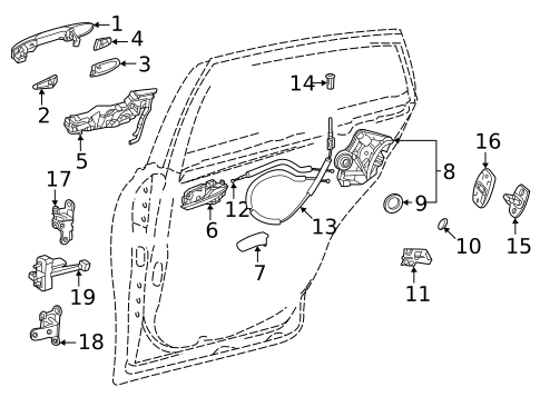 Lock & Hardware for 2025 Toyota Mirai #1