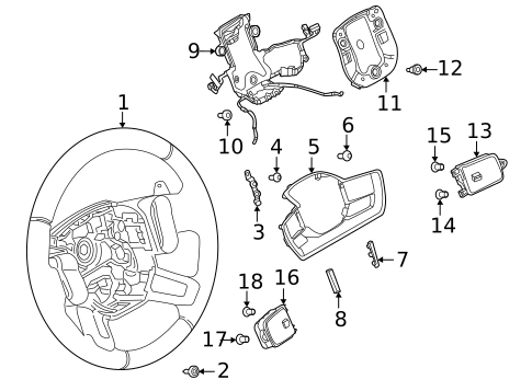 Steering Wheel & Trim for 2019 Land Rover Range Rover Sport #1
