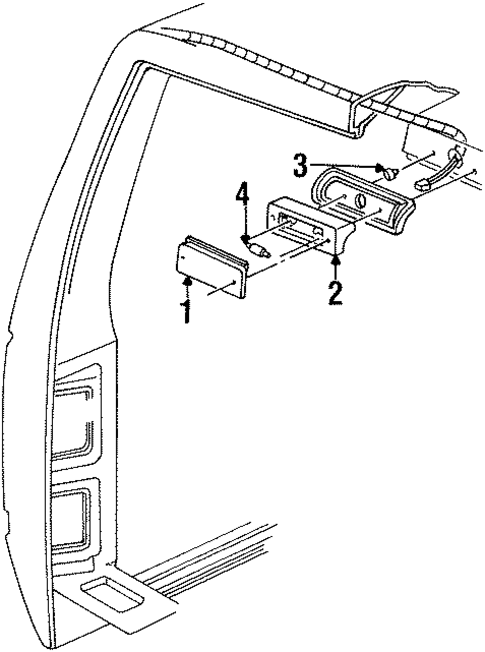 Cargo Lamps for 1993 Chevrolet C1500 #1