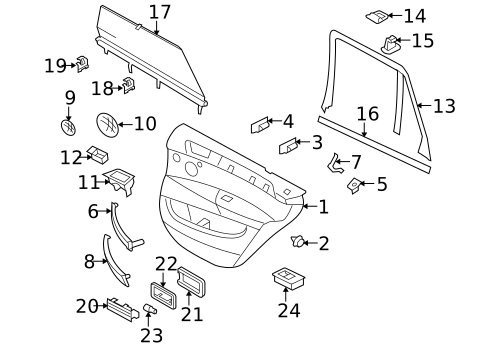 Front Door for 2011 BMW X5 #3