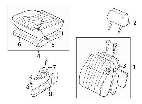 Front Seat Components for 2002 Nissan Xterra #0