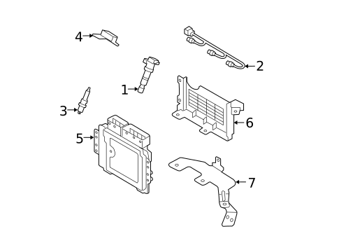 Ignition System for 2009 Hyundai Santa Fe #0