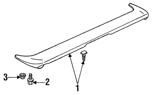 Spoiler for 1993 Honda Accord #0