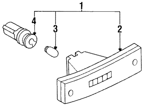 Bulbs - Chassis for 1990 Isuzu Impulse #1