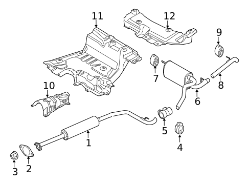 Exhaust Components for 2014 Ford Transit Connect #0