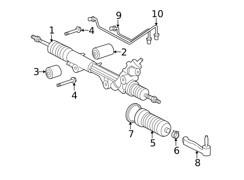 Steering Gear & Linkage for 2007 Jaguar S-Type #0