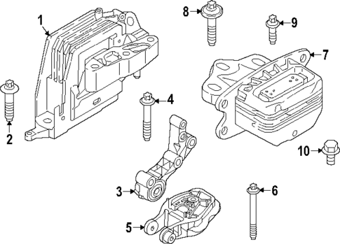 Engine & Trans Mounting for 2025 BMW X1 #0