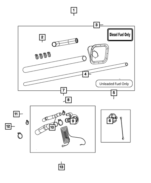 Fuel Tank Filler Tube for 2018 Ram 3500 #1