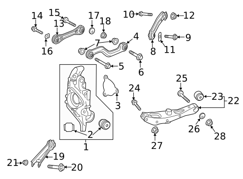 Rear Suspension for 2018 Buick LaCrosse #1