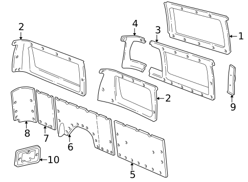 Interior Trim - Side Panel for 1995 Dodge B3500 #1