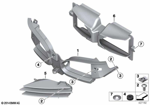 Motorcycle Trim Section, Windshield for 2003 BMW-Motorrad R 1200 ST #8