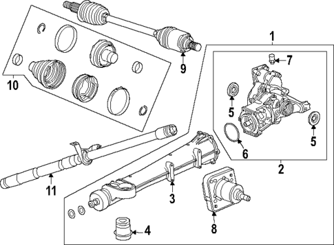 Axle & Differential for 2025 GMC Terrain #0
