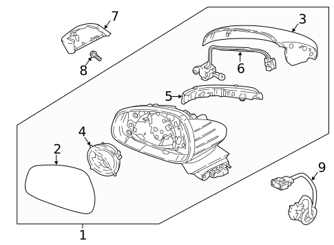 Outside Mirrors for 2020 Kia Stinger #1