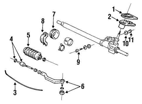 Steering Gear & Linkage for 1992 Honda Civic #1
