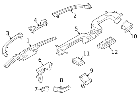 Ducts for 2020 Lincoln Continental #0