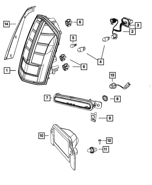 Lamps-Interior and Exterior for 2012 Chrysler 300 #1