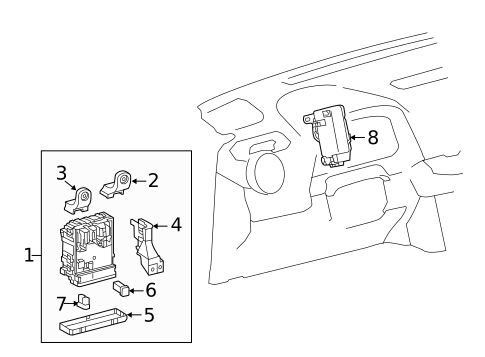 Fuse & Relay for 2013 Toyota RAV4 #0