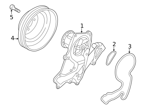 Water Pump for 2020 Kia Cadenza #0
