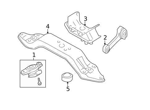Engine & Trans Mounting for 2014 Subaru Impreza #1
