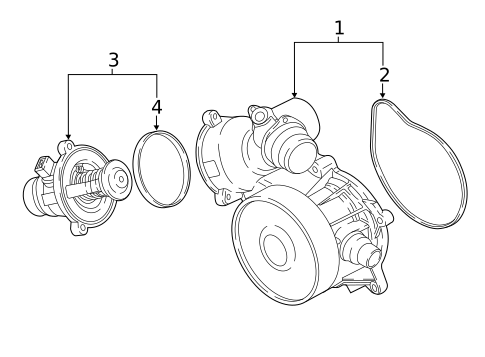 Water Pump for 2017 BMW M760i xDrive #0
