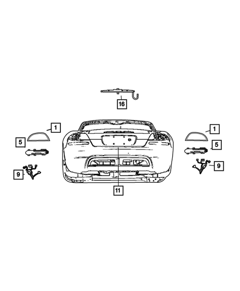 Lamps - Front, Rear and Courtesy for 2003 Dodge Viper #0