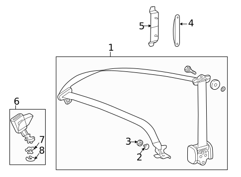 Seat Belt for 2002 Mercedes-Benz CLK430 #1