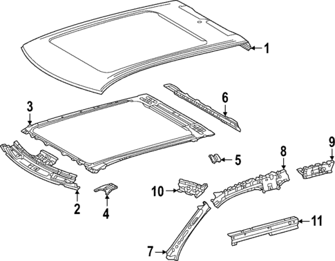 Roof & Components for 2024 Toyota Tundra #1