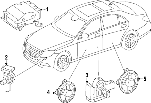 Air Bag Components for 2024 Mercedes-Benz EQE AMG® #1