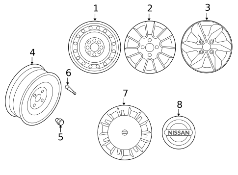 Wheels for 2008 Nissan Versa #0