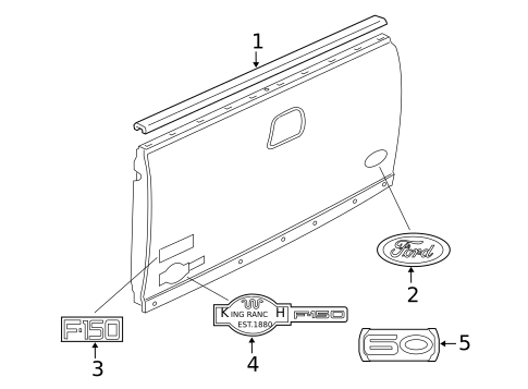 Exterior Trim - Pick UP Box for 2007 Ford F-150 #3