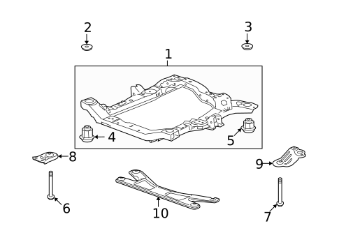 Suspension Mounting for 2010 Buick Enclave #0