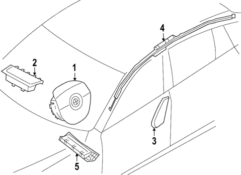 Air Bag Components for 2022 BMW 430i Gran Coupe #0
