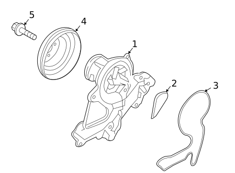 Water Pump for 2009 Hyundai Genesis #0