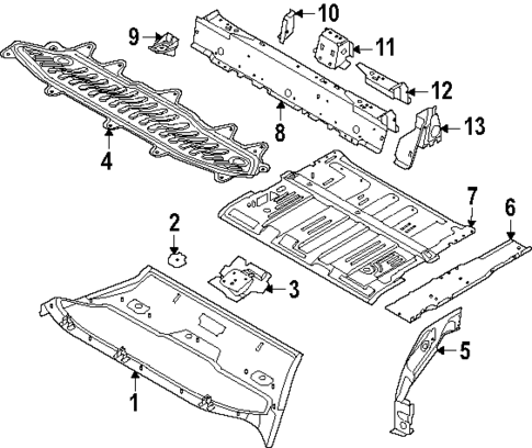 Rear Floor & Rails for 2025 Audi Q6 e-tron #1